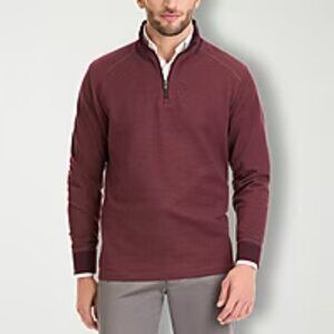 Van Heusen Sport Sueded Fleece Maroon Red Pullover Sweatshirt Men’s Size XL NWT